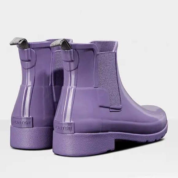 Hunter original refined Chelsea gloss boots - Picture 2 of 6